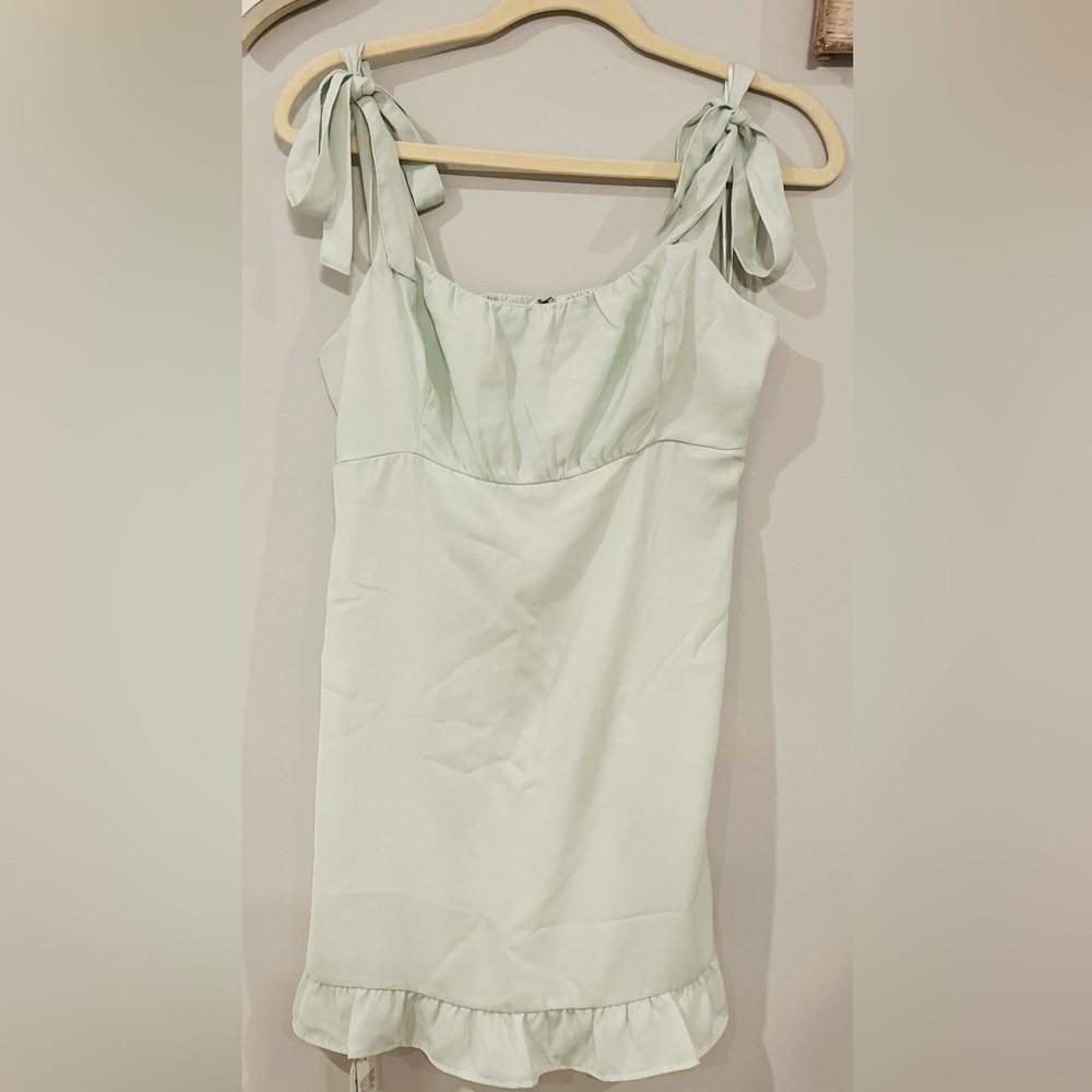 Seafoam AF new with tags mini dress with tie straps